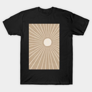 Neutral brown abstract sunrsie T-Shirt